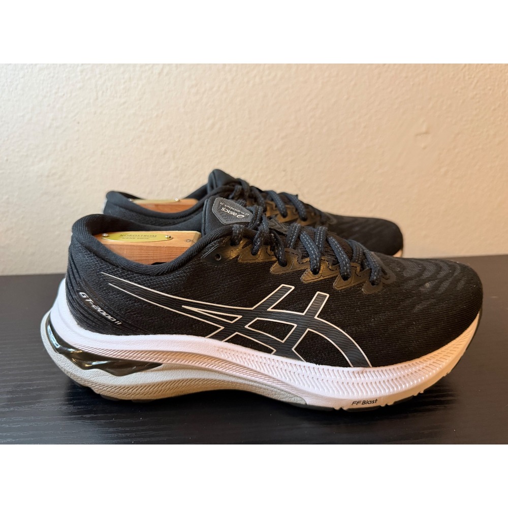ASICS GT-2000 11 Black White Running Shoes Womens 8.5 1012B271 Stability Sneaker